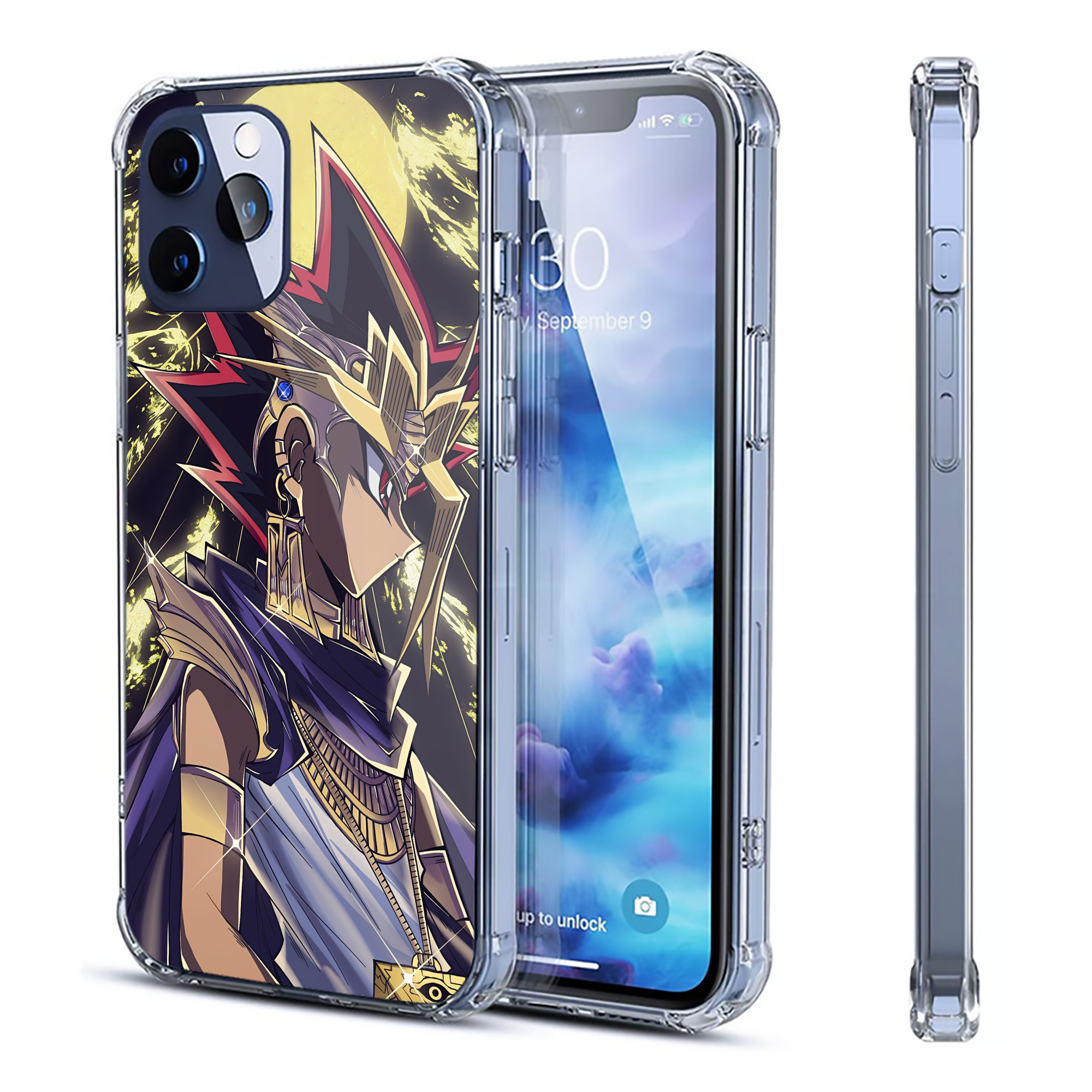 （画像用） 遊☆戯☆王 Yu-Gi-Oh! 【iPhone 12シリーズ対応】透明スマホケース（クリアソフトケース）